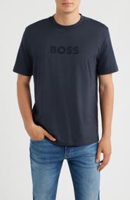 BOSS Terrace Logo Cotton Graphic T-Shirt