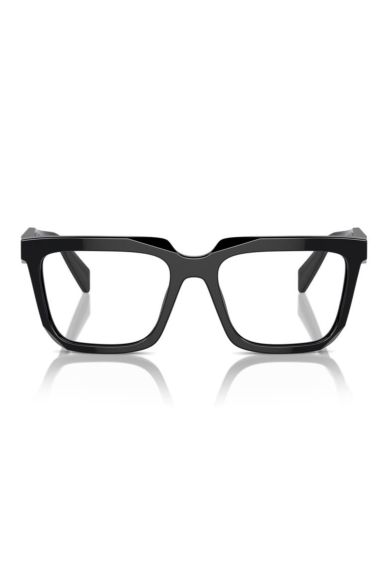54mm Rectangular Optical Glasses, Main, color, BLACK