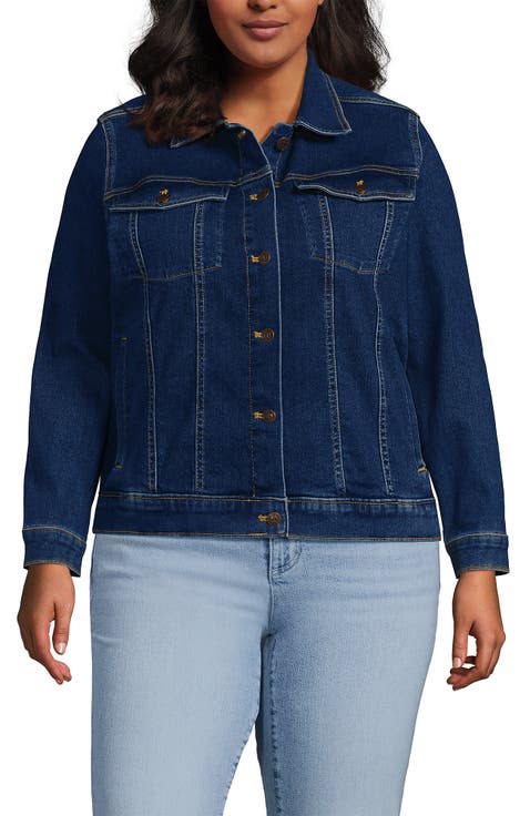 Plus Size Denim Trucker Jacket