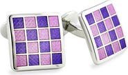 David Donahue Enamel Check Cuff Links