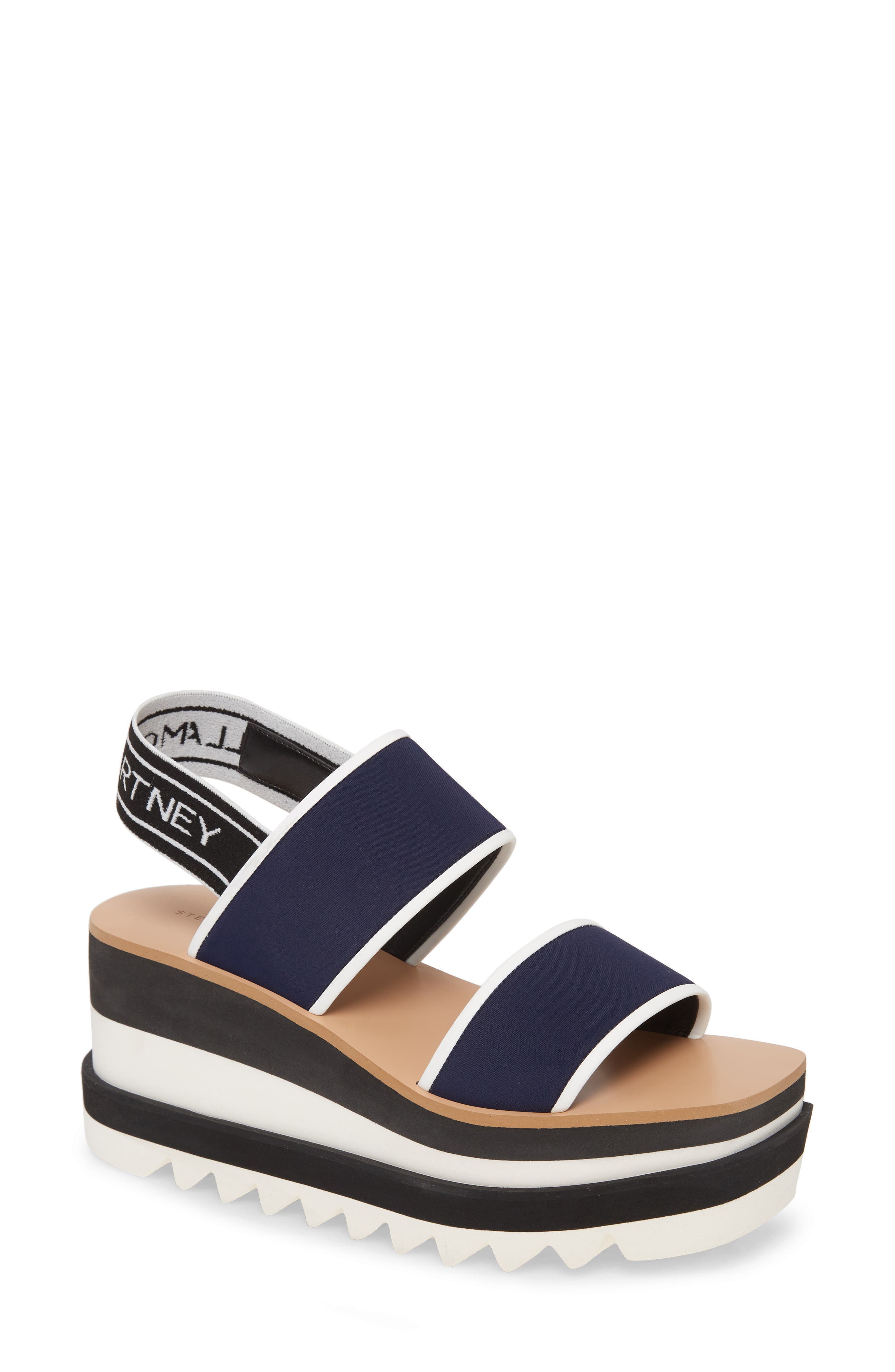 Stella McCartney Platform Wedge Sandal, Main, color, 