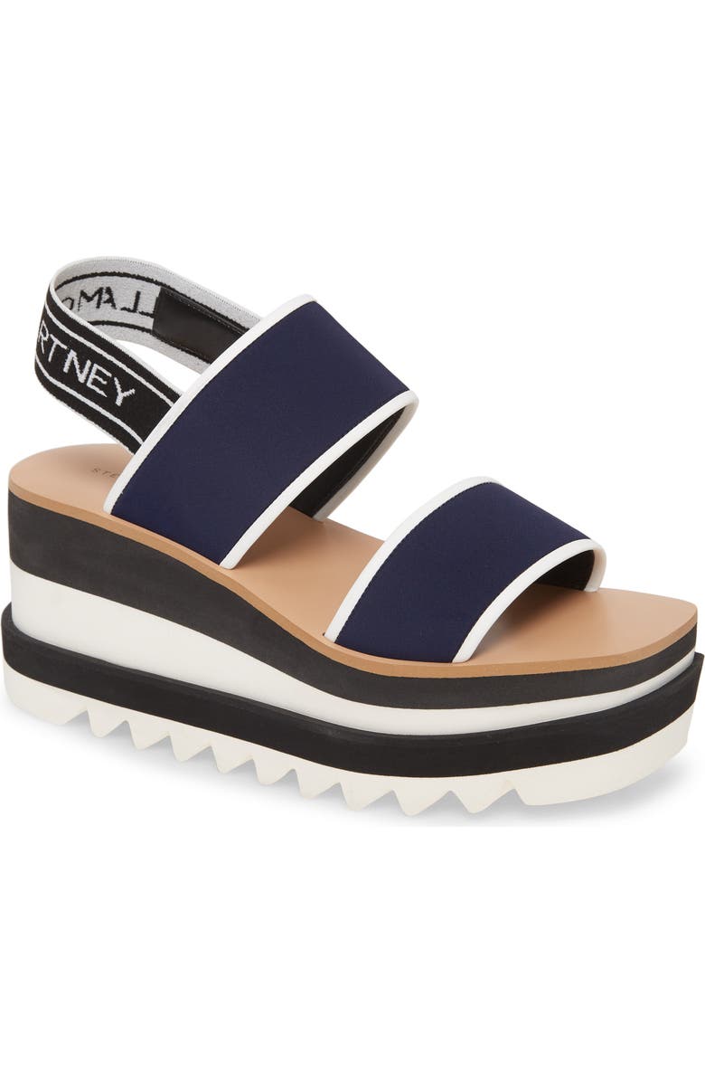 Stella McCartney Platform Wedge Sandal, Main, color,