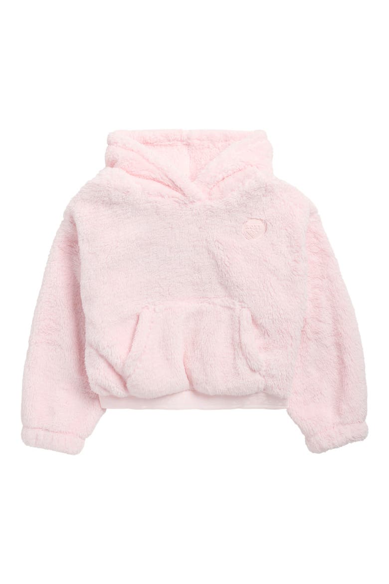 Kids' Minky Hoodie, Main, color, BARELY PINK
