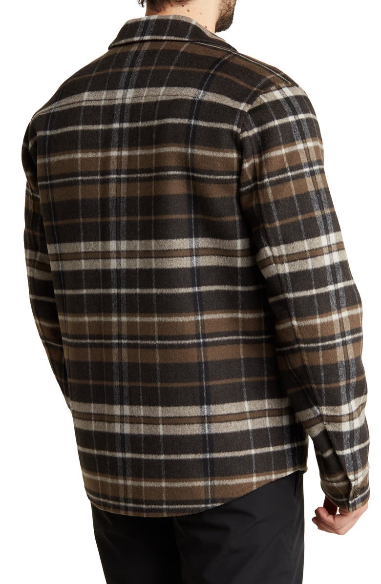 Vince Windowpane Plaid Wool Blend Shirt Jacket, Alternate, color, 