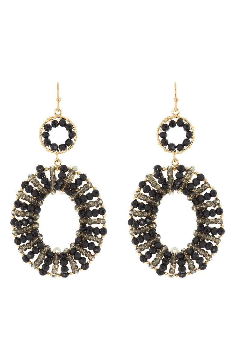 Tasha Beaded Oval Double Drop Earrings, Main, color,