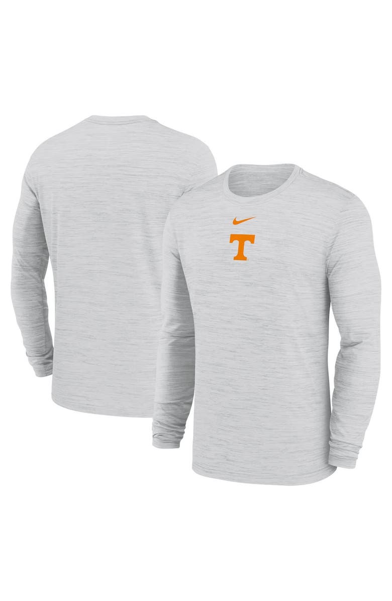 Nike Men's Nike White Tennessee Volunteers 2025 Sideline Velocity Performance Long Sleeve T-Shirt, Alternate, color, 