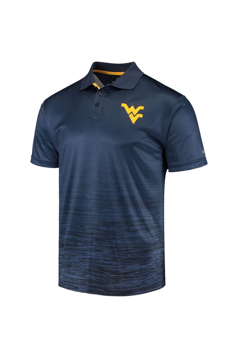 Men's Colosseum Navy West Virginia Mountaineers Marshall Polo, Alternate, color, Navy