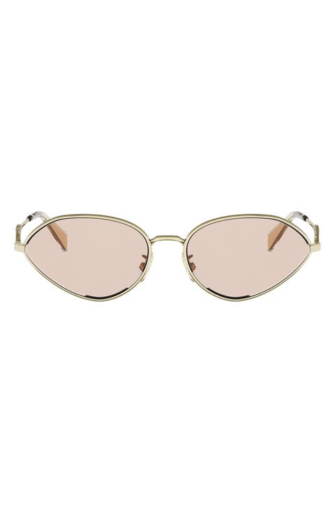 Wired 58mm Almond Sunglasses