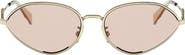CELINE Wired 58mm Almond Sunglasses
