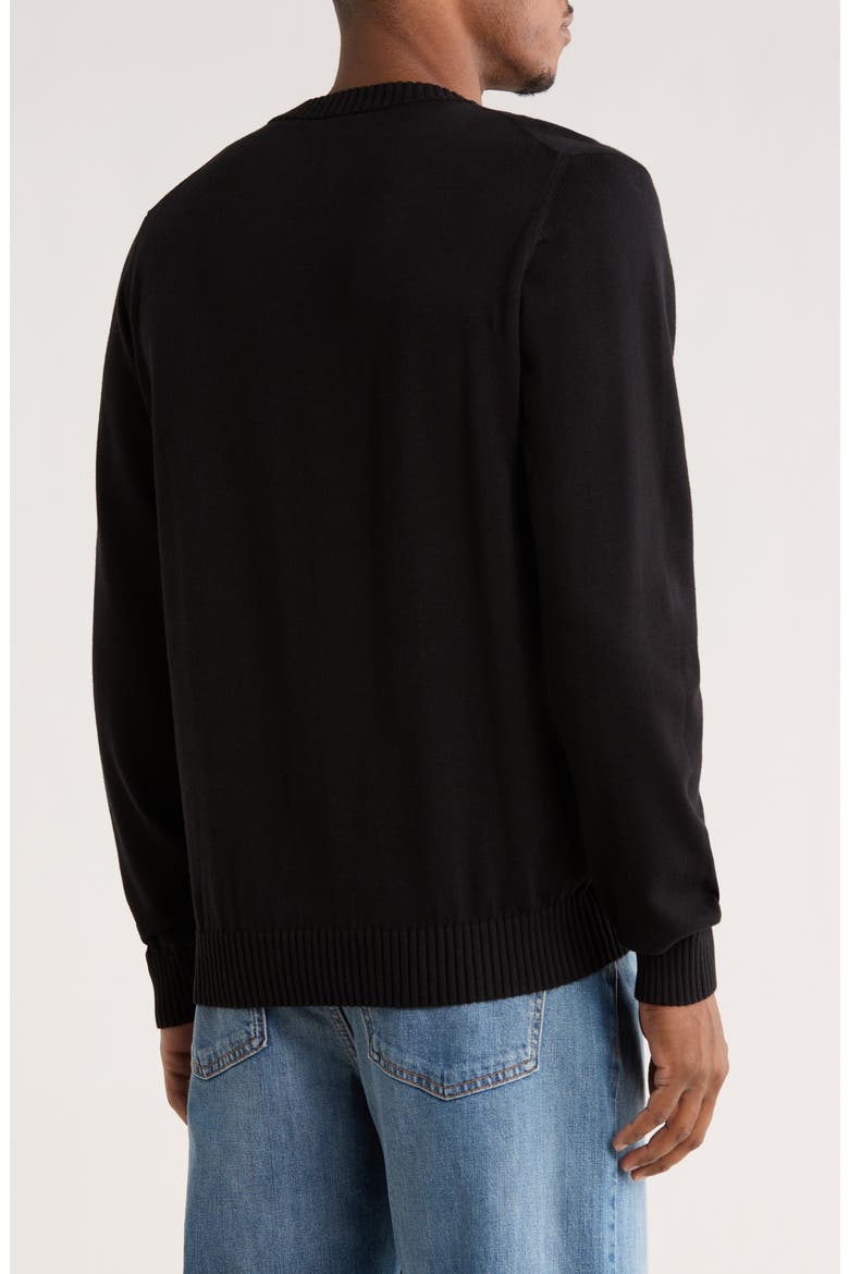 San Cosmo Long Sleeve Cotton T-Shirt, Alternate, color, BLACK