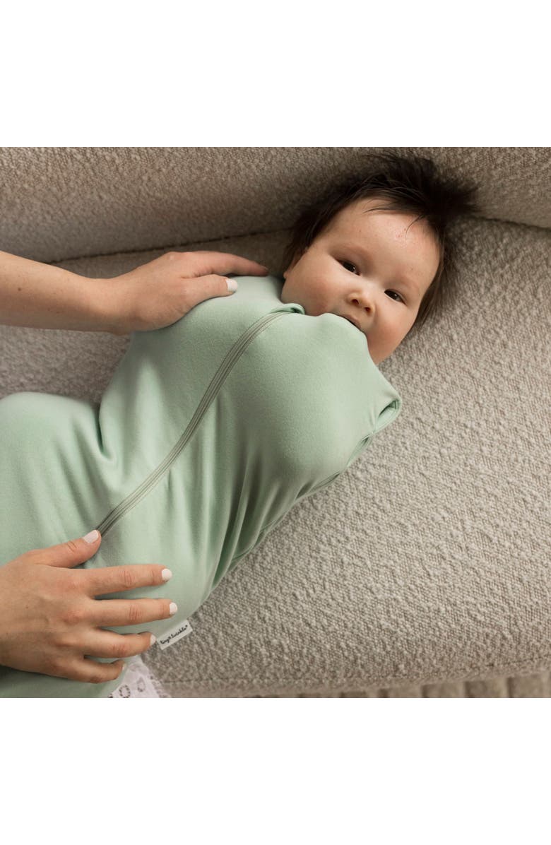 Tiny Twinkle Supersoft Micro-Fleece Sleep Sack with Swaddle Transition, Alternate, color, Sage