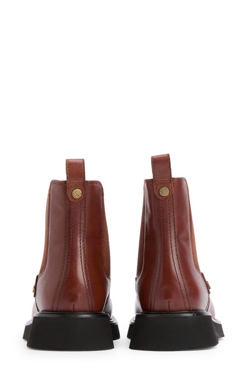Barbour Delfina Conker Leather Chelsea Boots In Brown