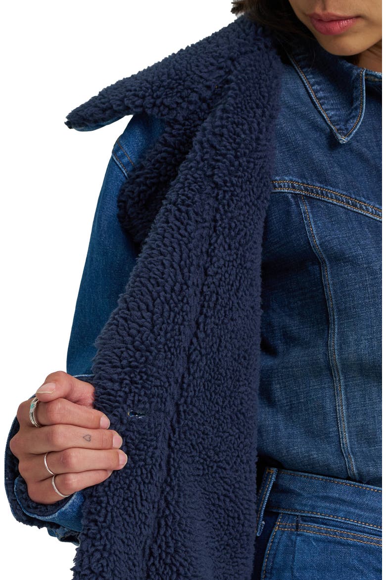 Wrange Denim Coat, Alternate, color, SPARKLE BLUE