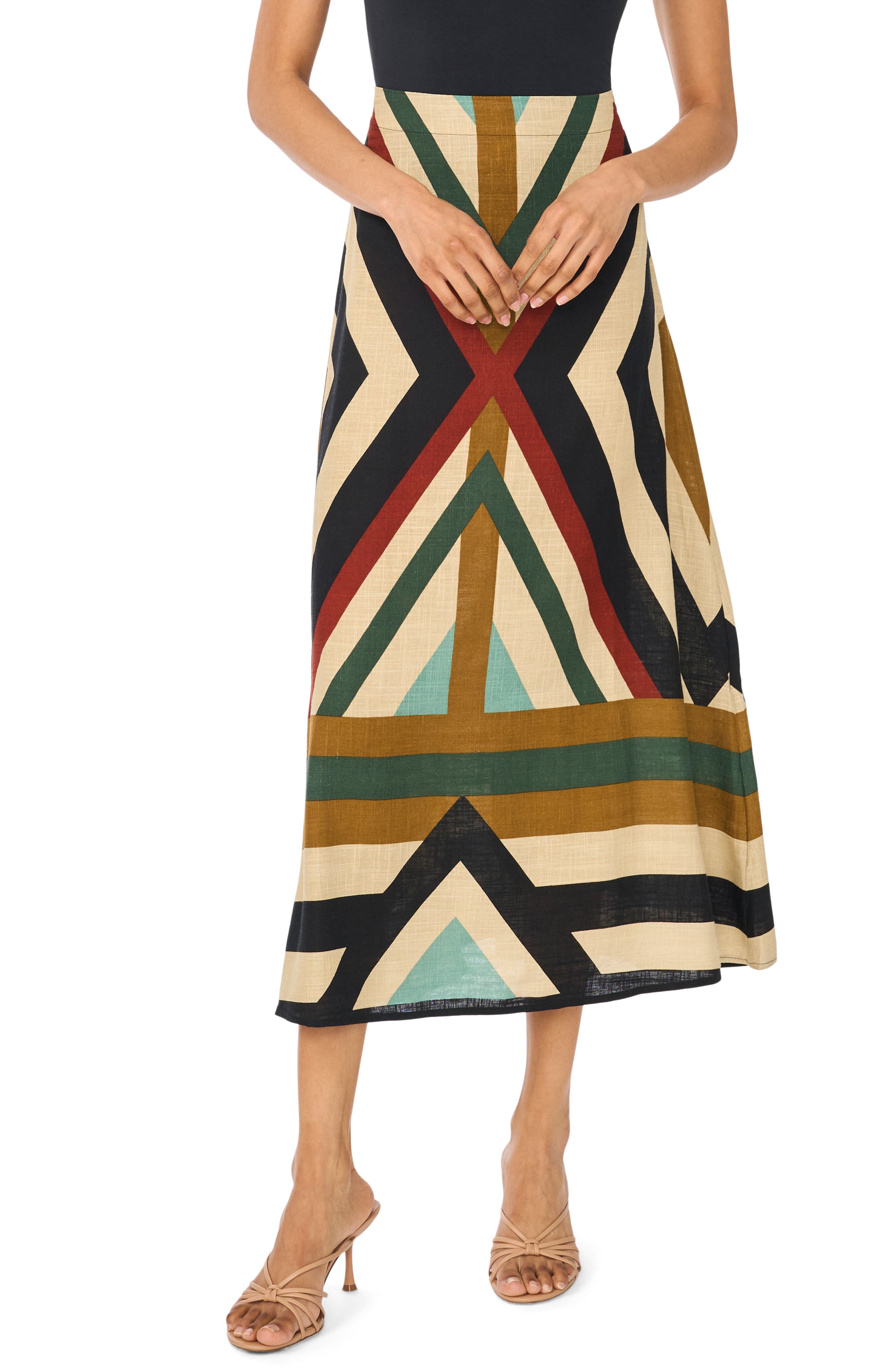Halogen® Geo Print Skirt