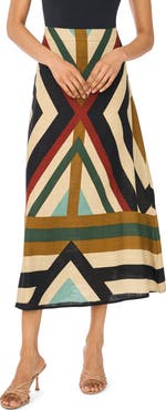 Halogen® Geo Print Skirt