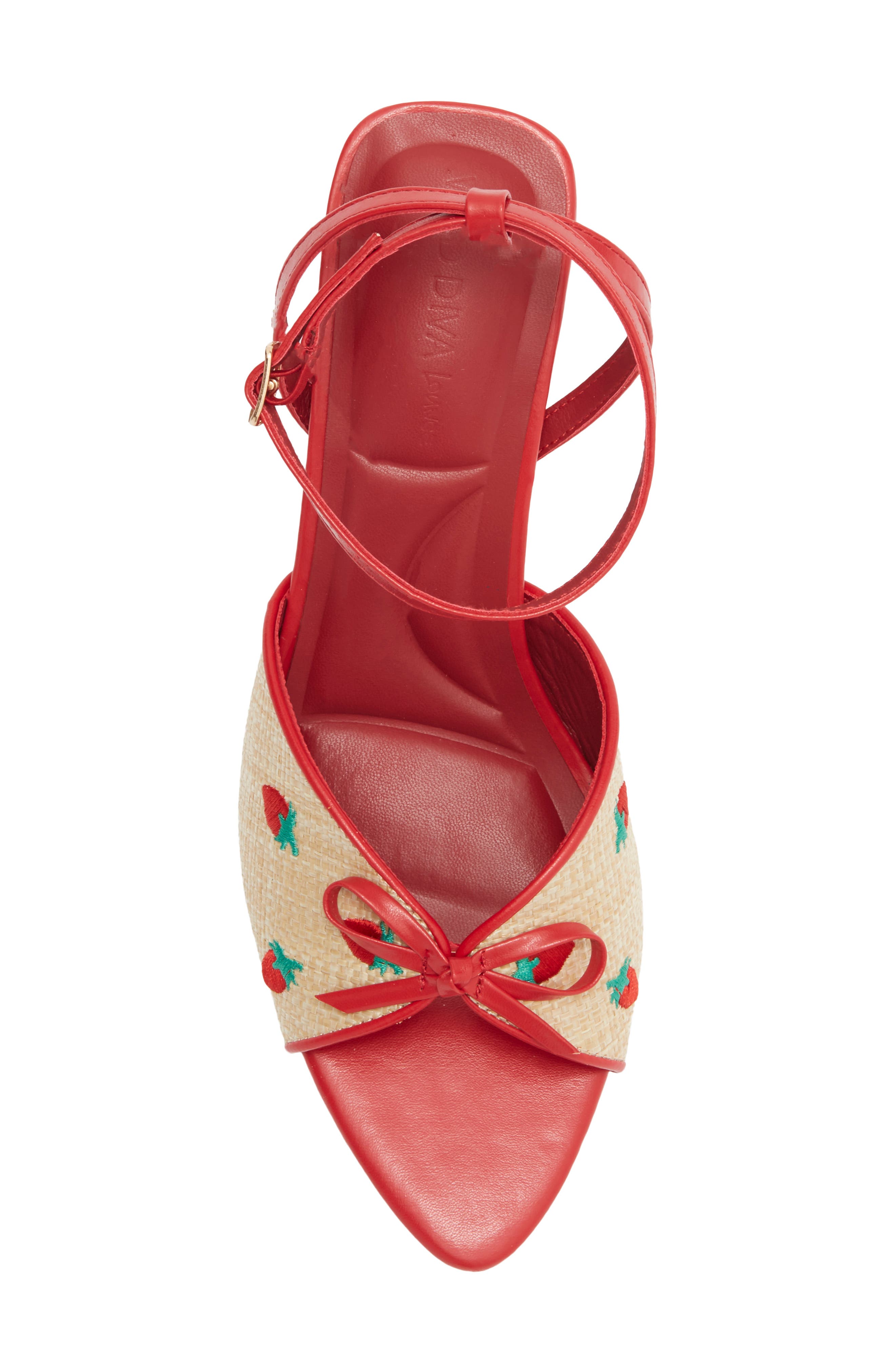 Rave Sandal, Alternate, color, NATURAL/ RED