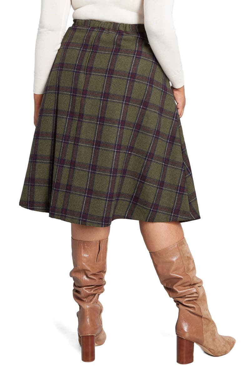 ModCloth Prim Class Hero Plaid Skirt, Alternate, color, 