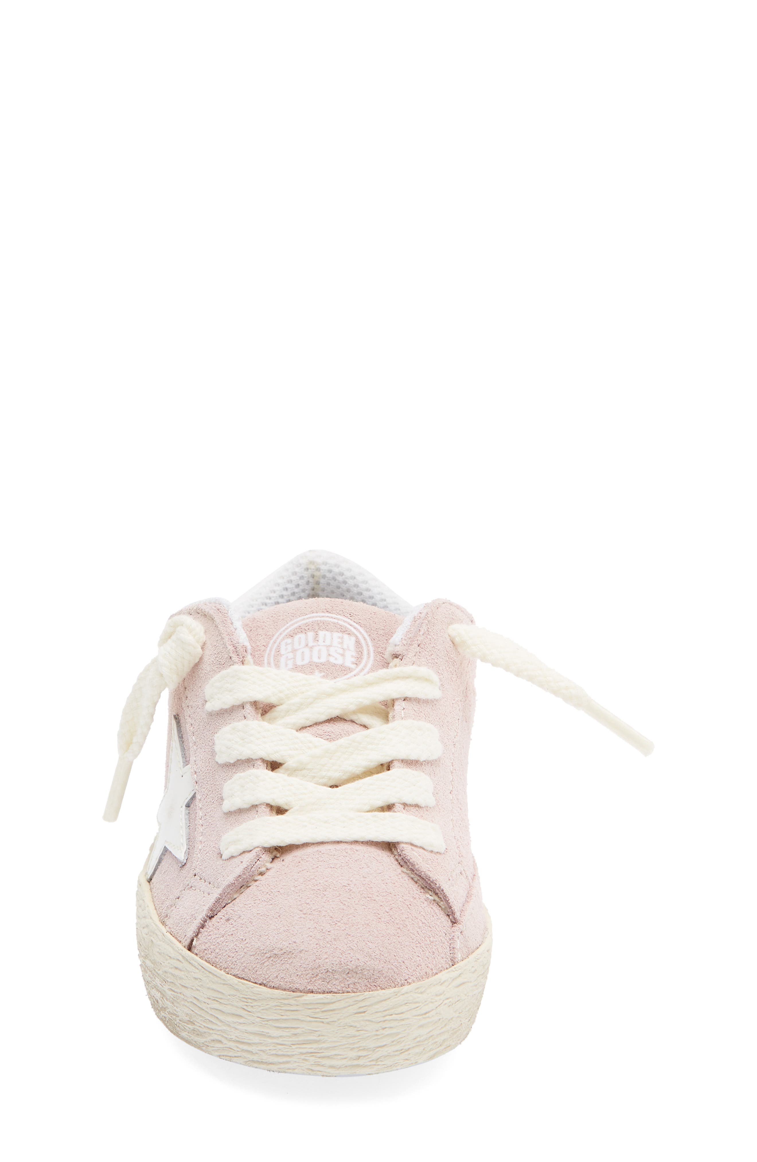 Kids' Super-Star Sneaker, Alternate, color, LIGHT PINK/ WHITE