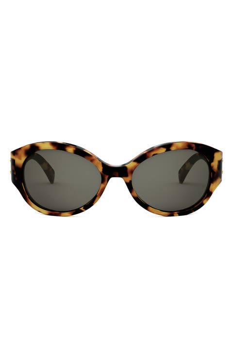 Triomphe 62mm Oval Sunglasses