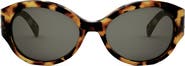 CELINE Triomphe 62mm Oval Sunglasses