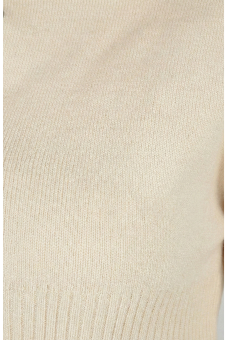 Fitted Pearlized Buttoned Ribbed Cardigan, Alternate, color, Ivory