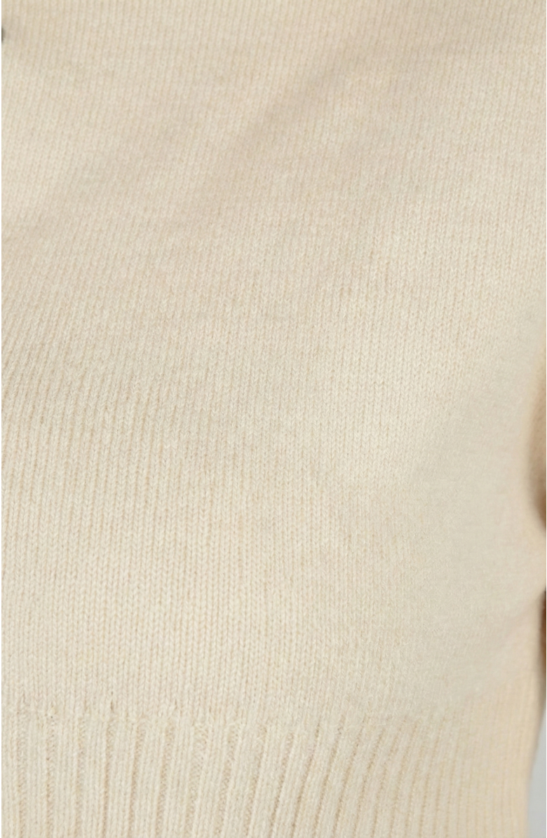 Modenaire Fitted Pearlized Buttoned Ribbed Cardigan, Alternate, color, Ivory