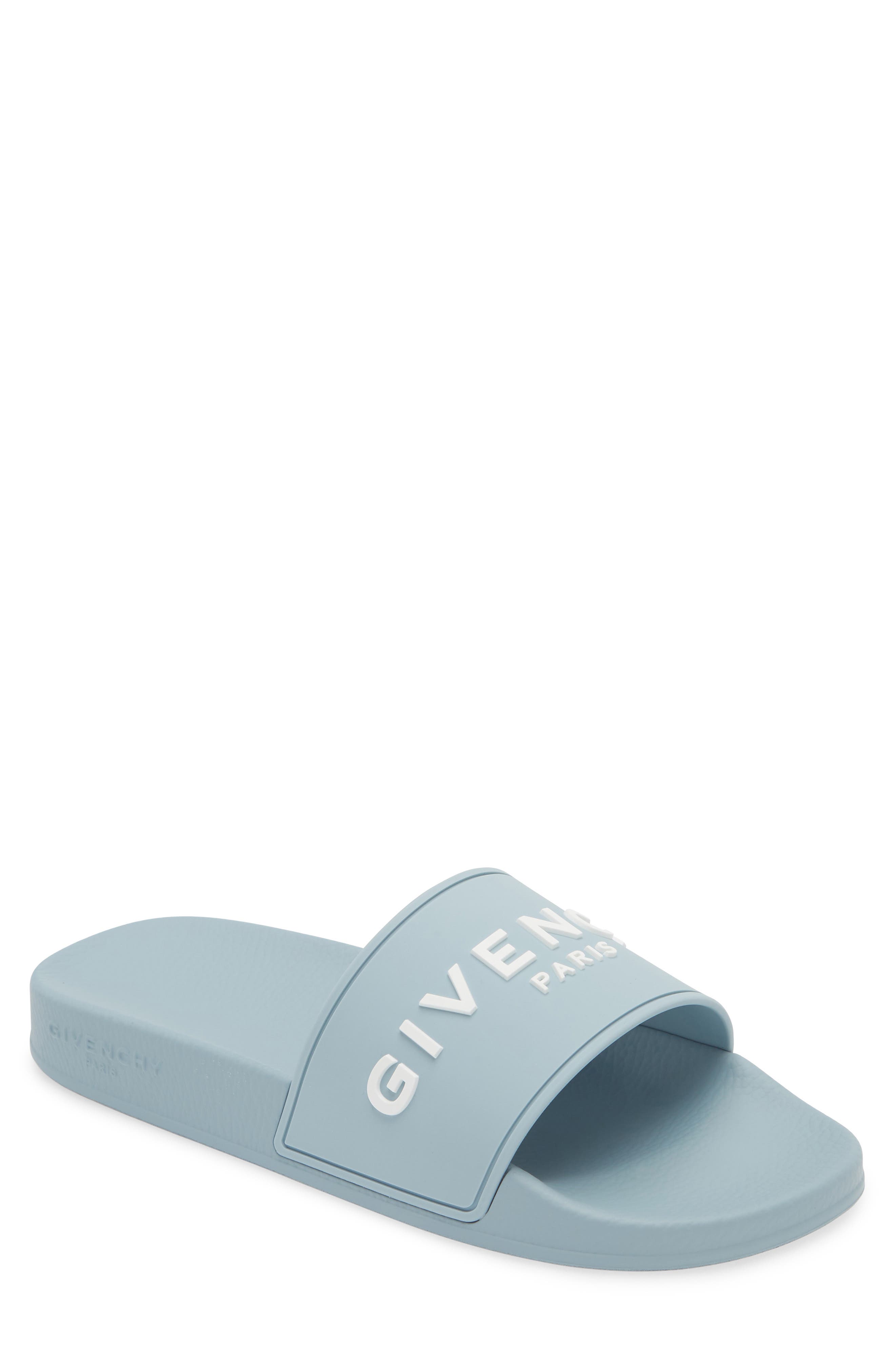 Logo Slide Sandal, Main, color, SKY BLUE