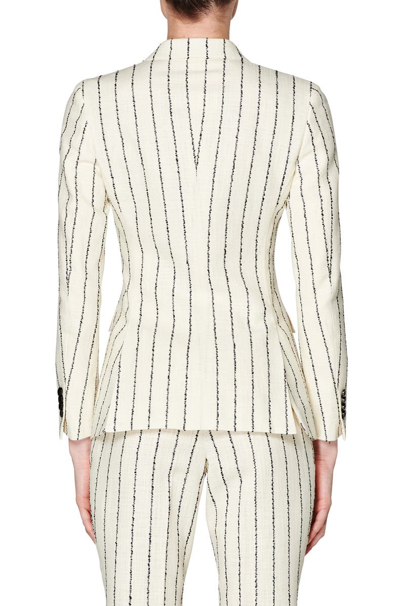 SUISTUDIO Cameron Double Breasted Silk & Cotton Jacket, Alternate, color,