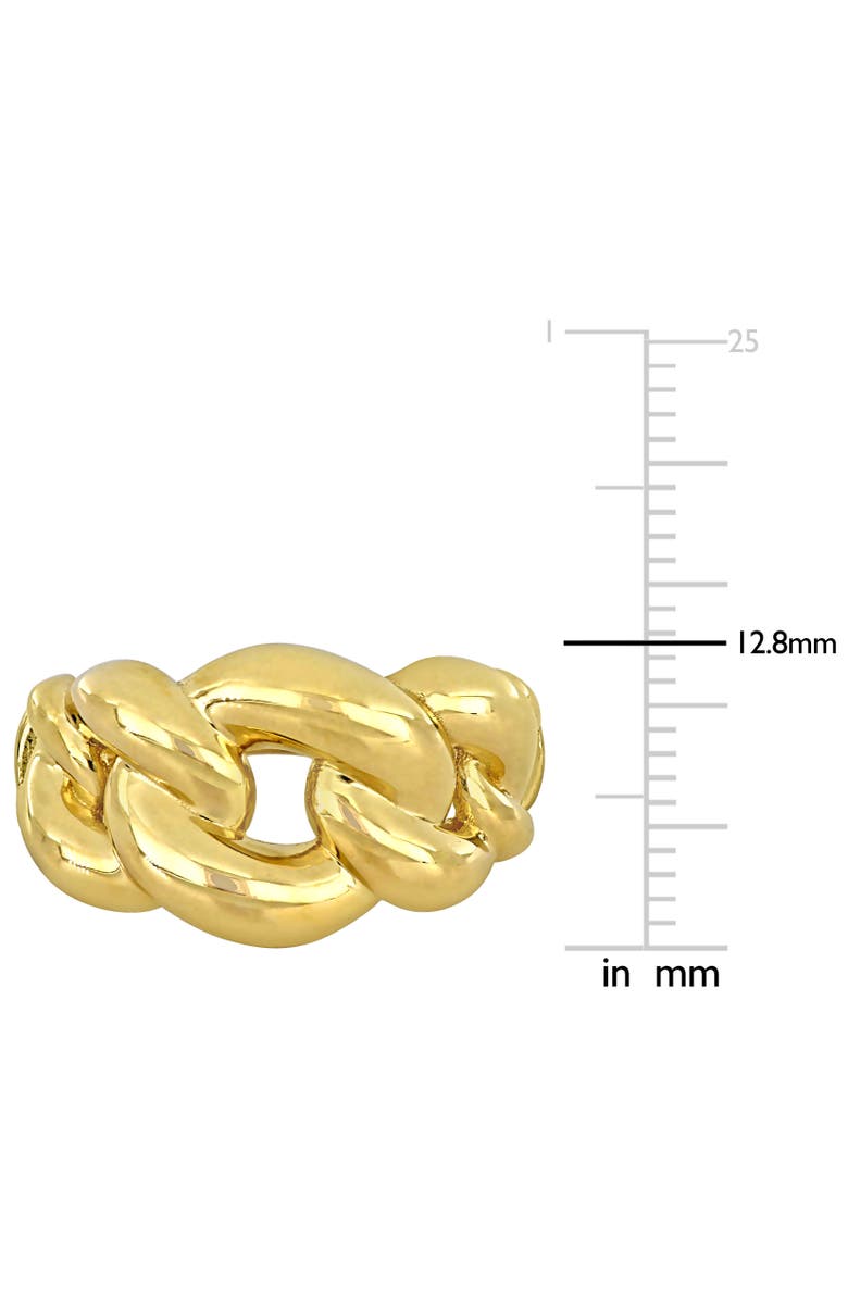Julianna B. Interlocking Link Design Ring 14k Yellow Gold, Alternate, color, 