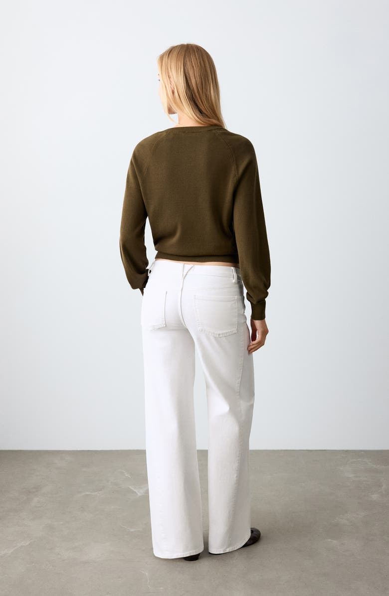 MANGO TEEN Low Rise Wide Leg Jeans, Alternate, color,