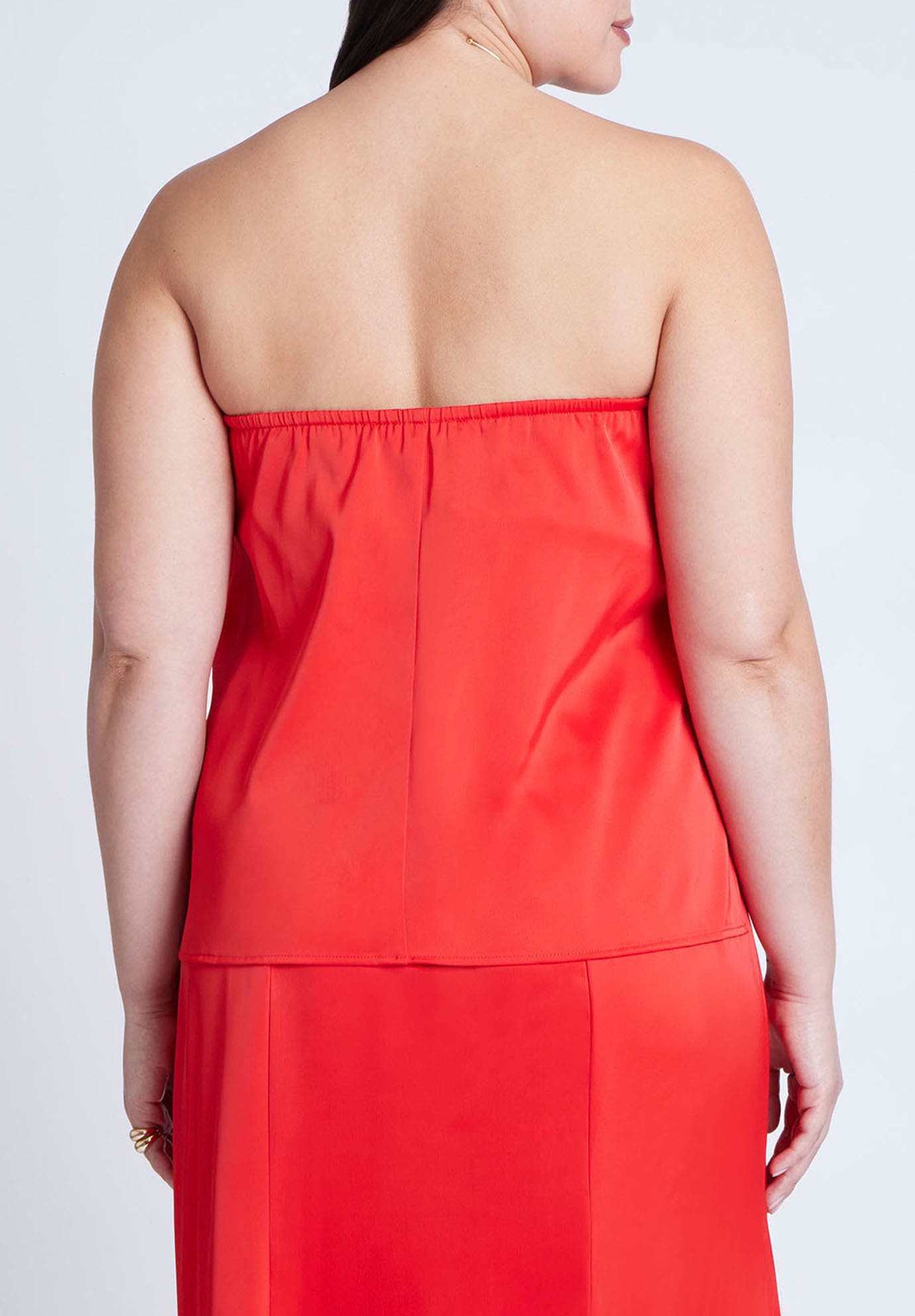 Column Satin Tube Top - image 2
