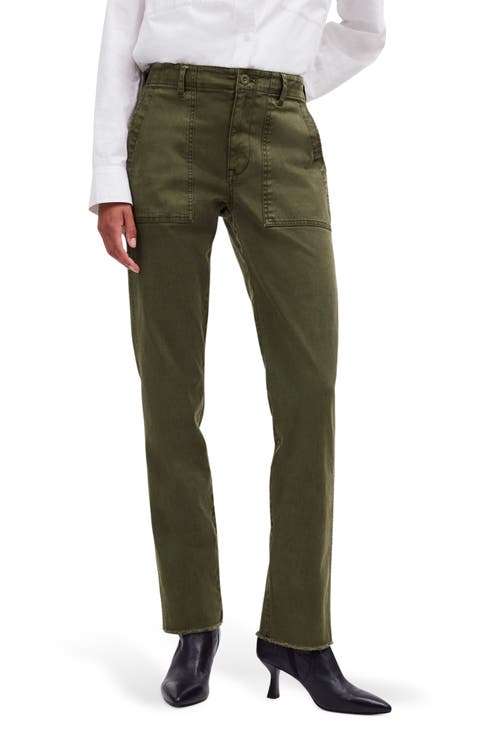 Women's Green Straight-Leg Pants | Nordstrom