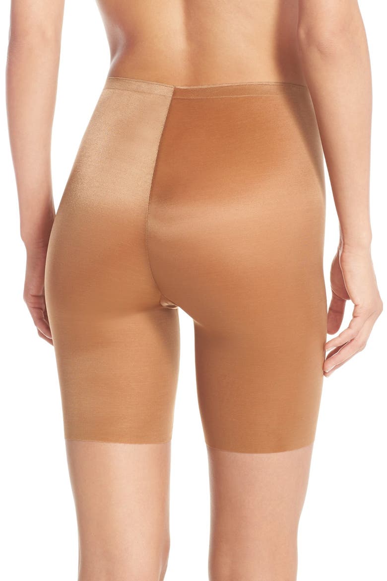 Skinny Britches Mid Thigh Short, Alternate, color, Naked 3.0