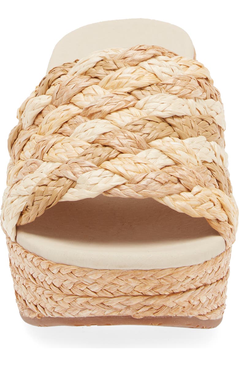 Chocolat Blu Yunis Sandal, Alternate, color, Toast Multi Raffia