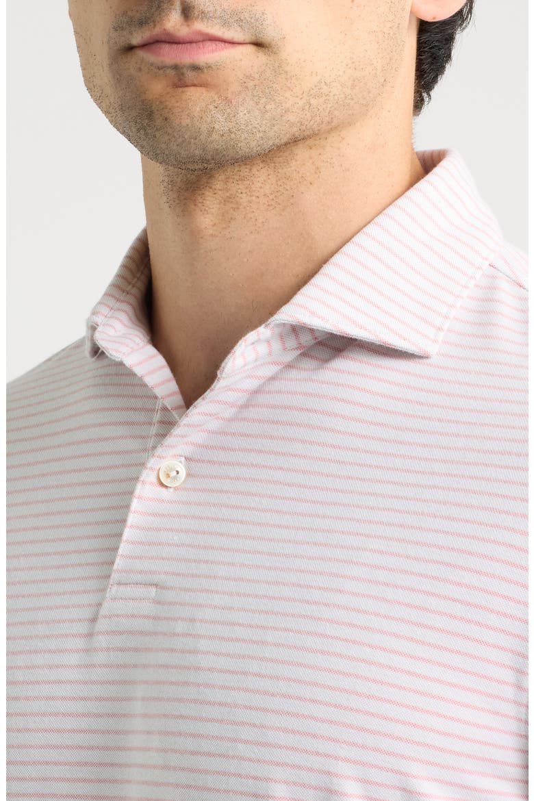Crown Crafted Albatross Striped Polo, Alternate, color, GREY MIST