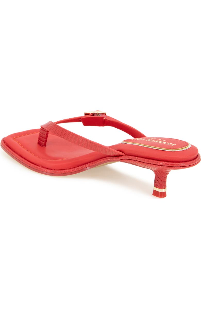 Kenneth Cole Gillie Kitten Heel Slide Sandal, Alternate, color, Red Lizard
