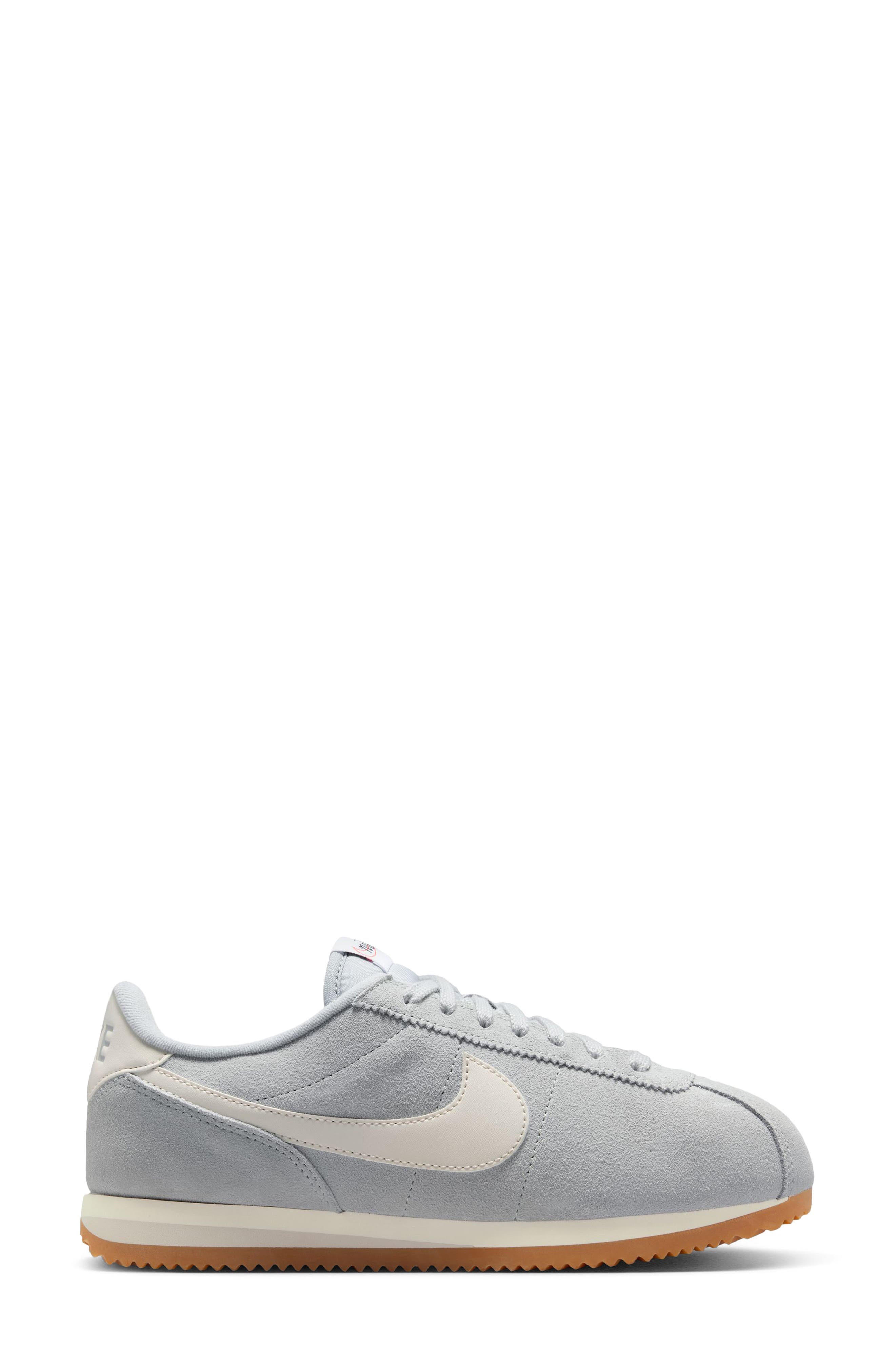 Nike Cortez Suede Sneaker, Alternate, color, Smoke Grey/ Light Brown/ Sail