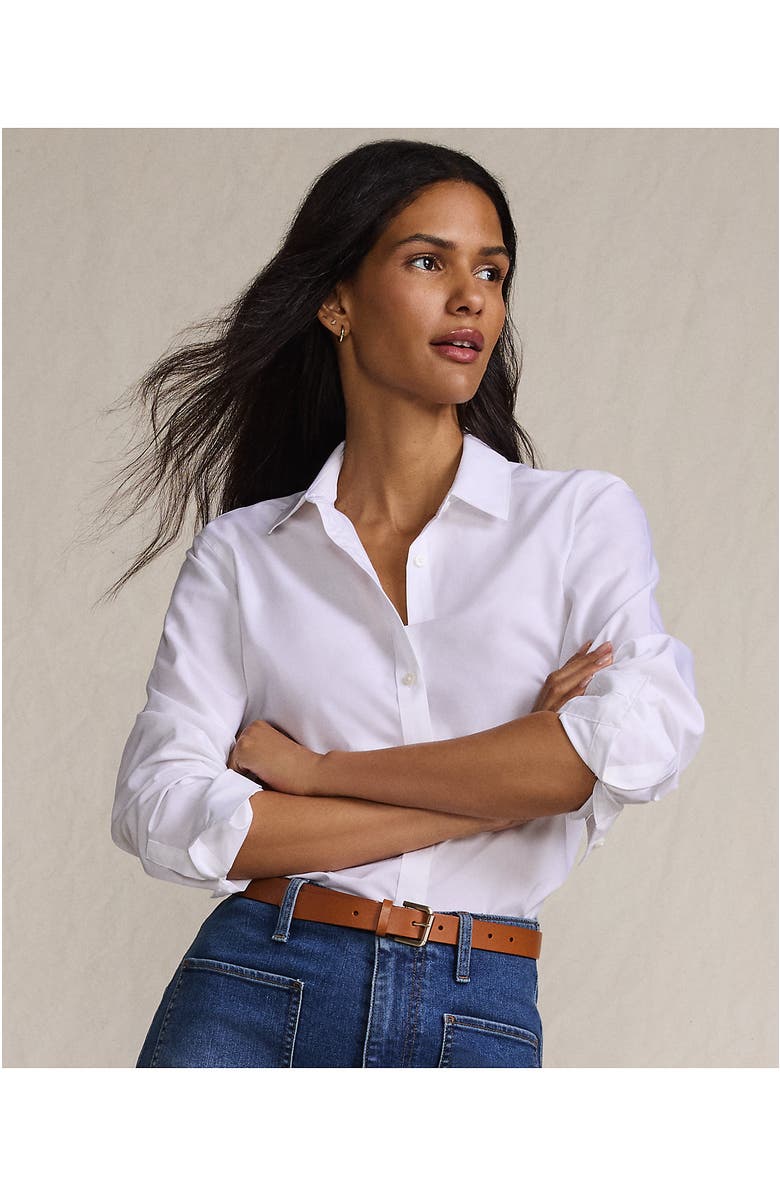 Lands' End Classic Leather Belt, Alternate, color, Black