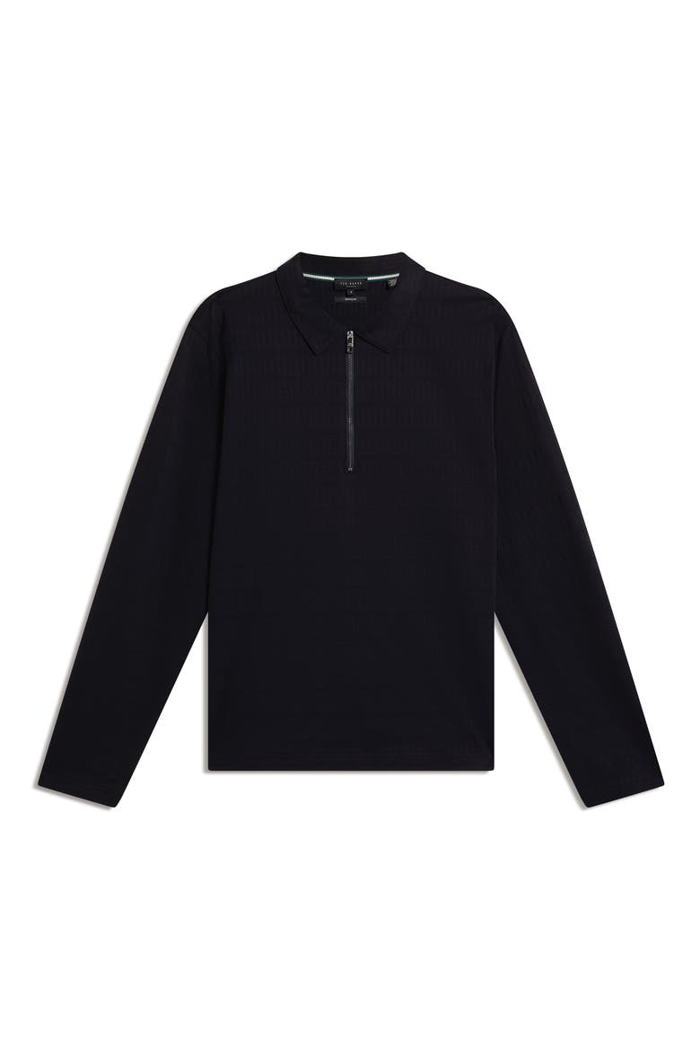Wyther Quarter Zip Polo, Alternate, color, NAVY