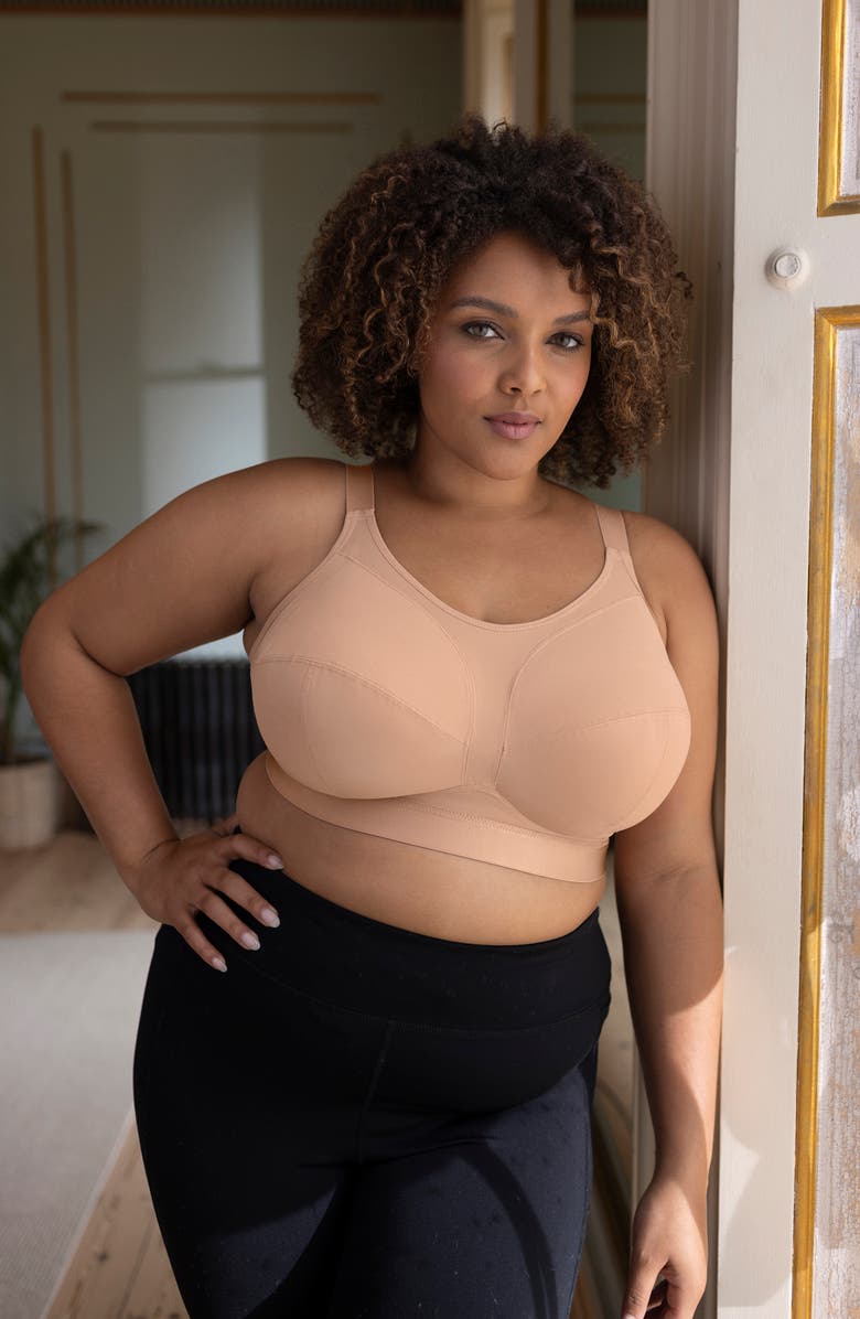 Goddess Katarina Wire Free Bra, Alternate, color, Tuscany