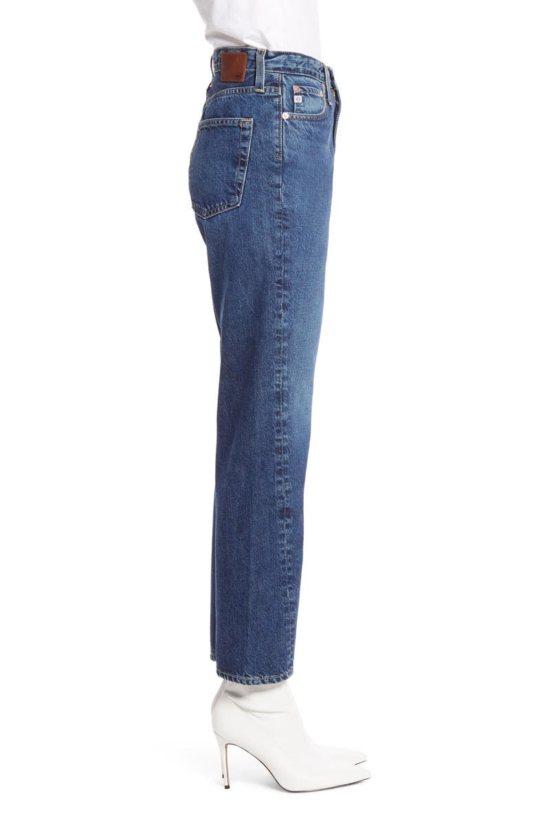 AG The Phoebe High Waist Ankle Straight Leg Jeans, Alternate, color, 