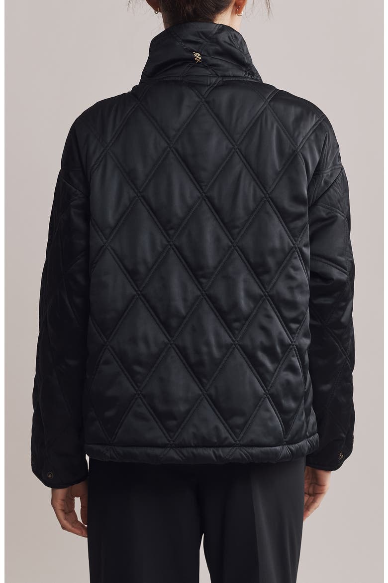 Dalston Water Repellent Quilted Jacket, Alternate, color, BLACK