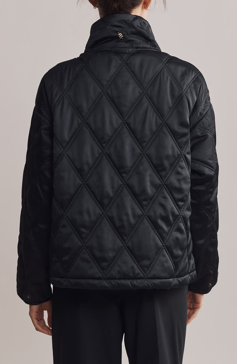 Rhone Dalston Water Repellent Quilted Jacket, Alternate, color, Black