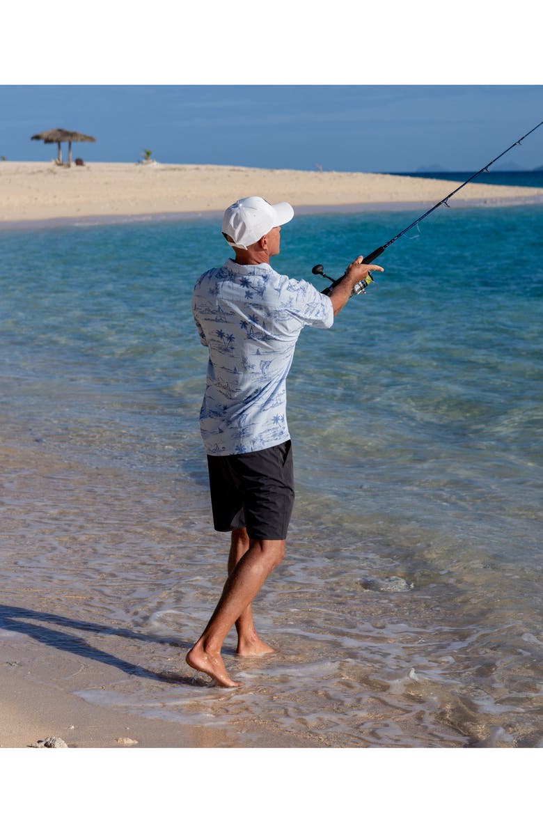 Quiksilver Sail Away WM SS Short Sleeve Shirt, Alternate, color, Skyway