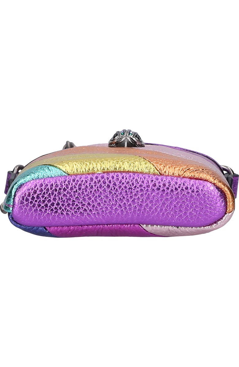 Kurt Geiger London Kensington Metallic Leather Flask, Alternate, color,