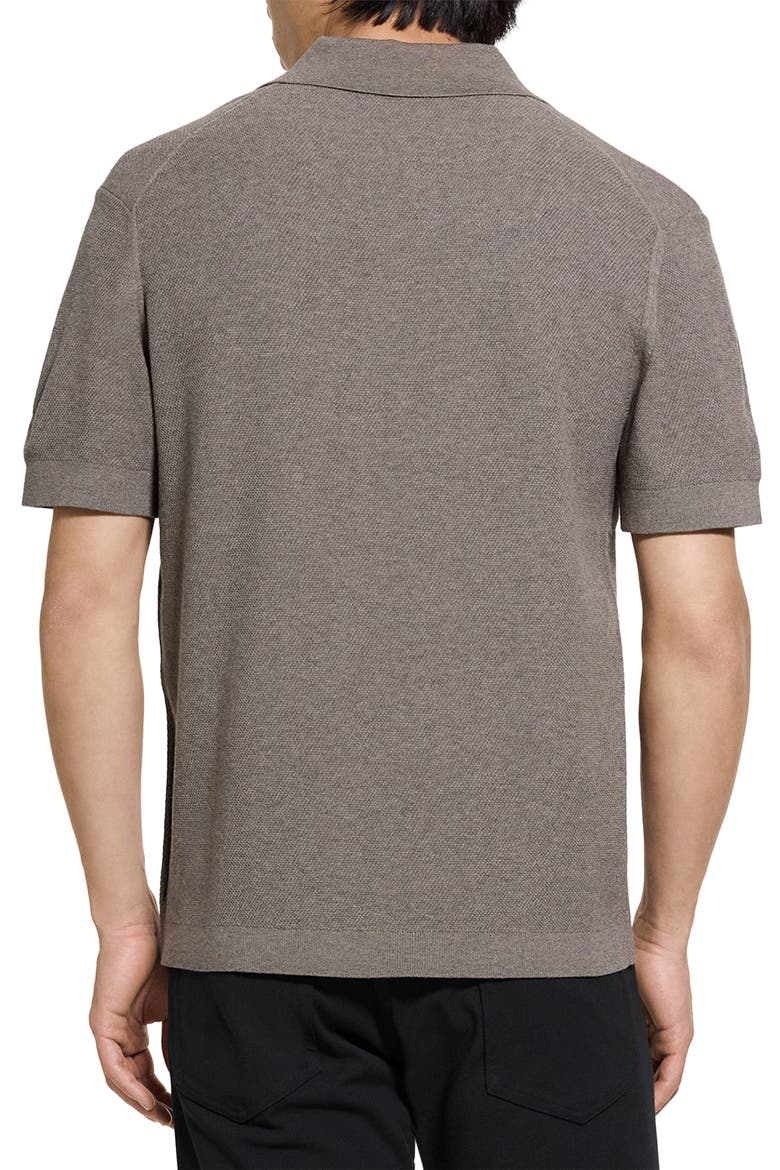 Brenan Johnny Collar Polo, Alternate, color, MOREL MELANGE