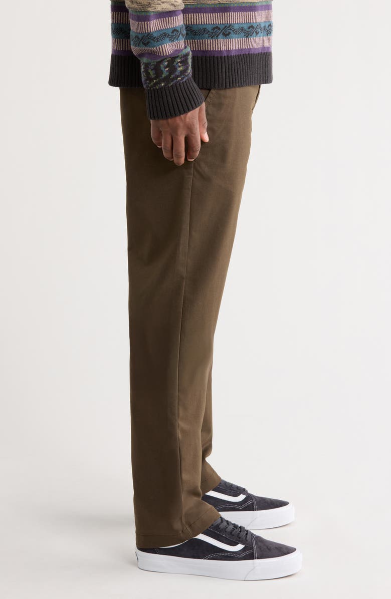 Vans Authentic Relaxed Stretch Chinos, Alternate, color, Coal Brown