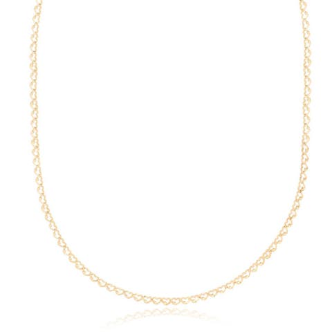 Gold Heart Link Necklace