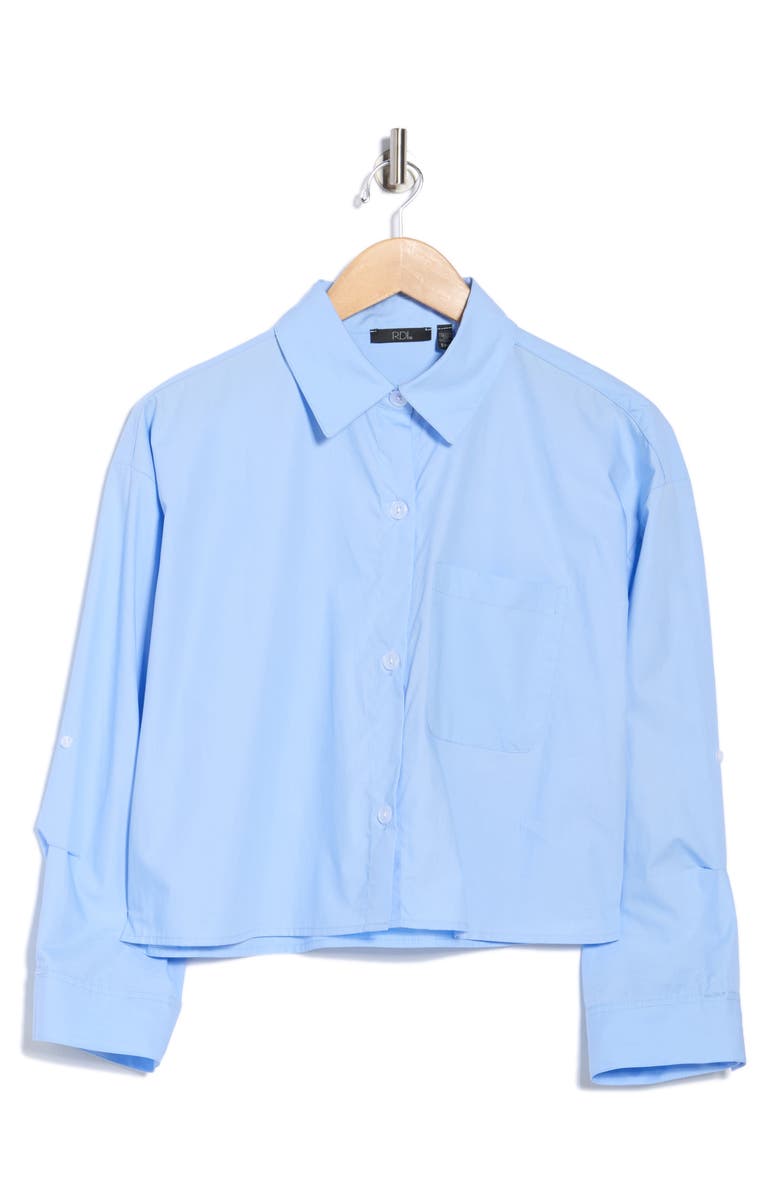 RDI Long Sleeve Roll Cuff Shirt, Alternate, color, Blue Falls