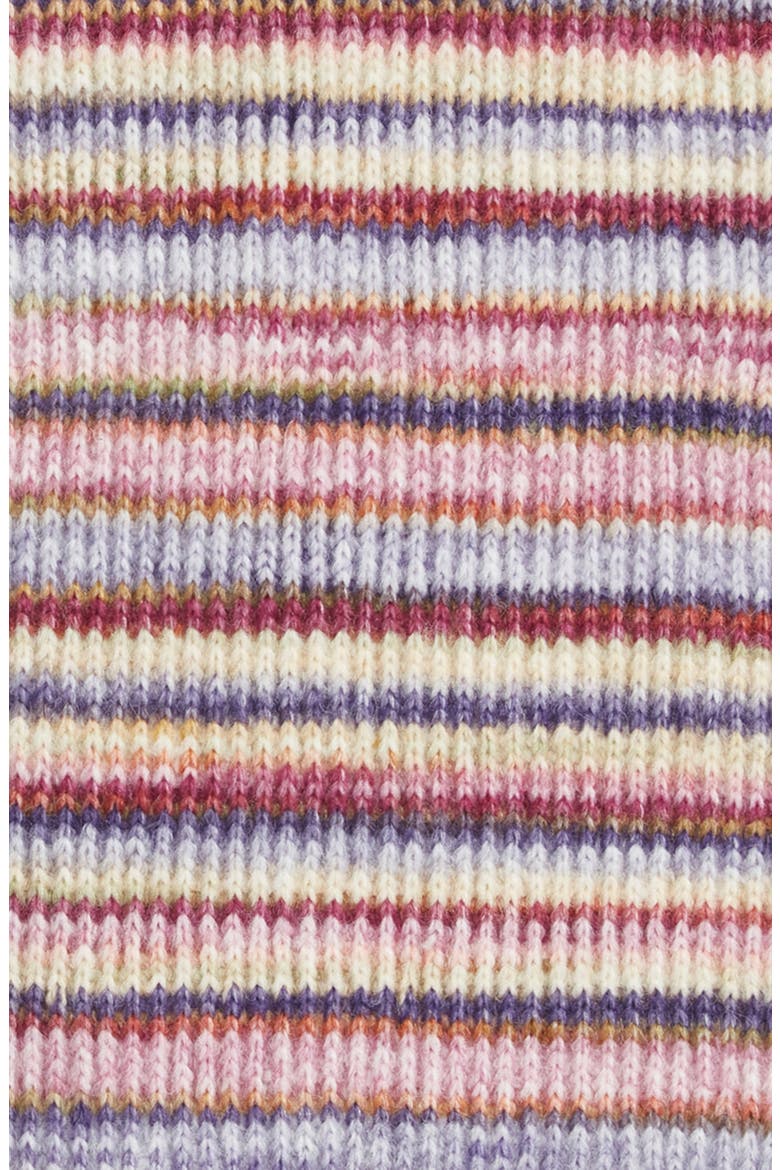 Melange Knit Scarf, Alternate, color, BURGUNDY
